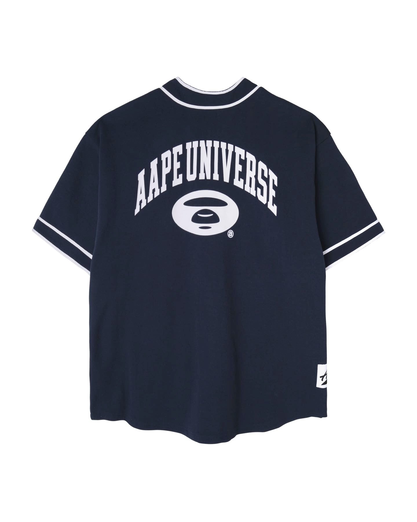 Men Logo Baseball Shirt in Navy