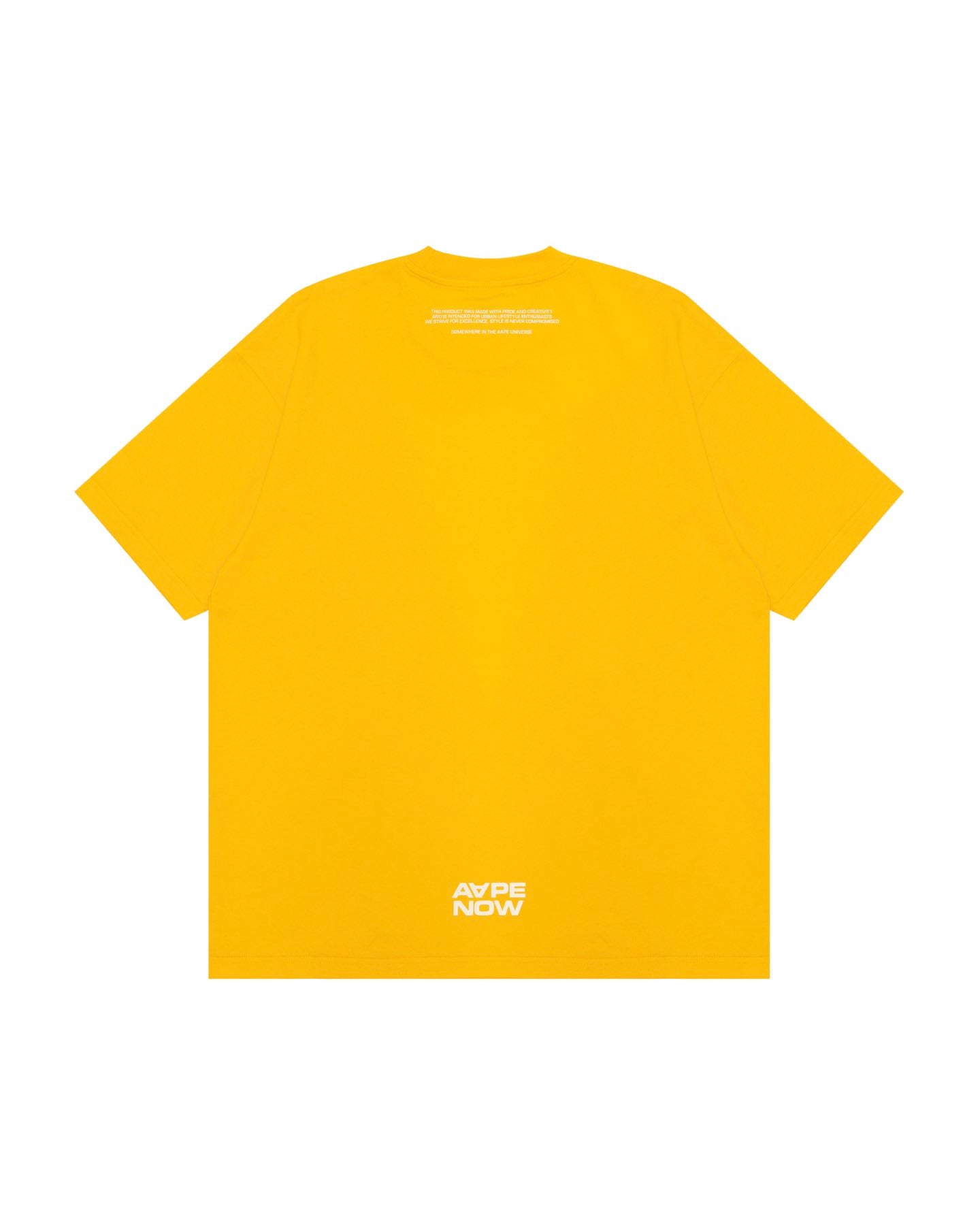 Men AAPE Short Sleeve Tee in Yellow