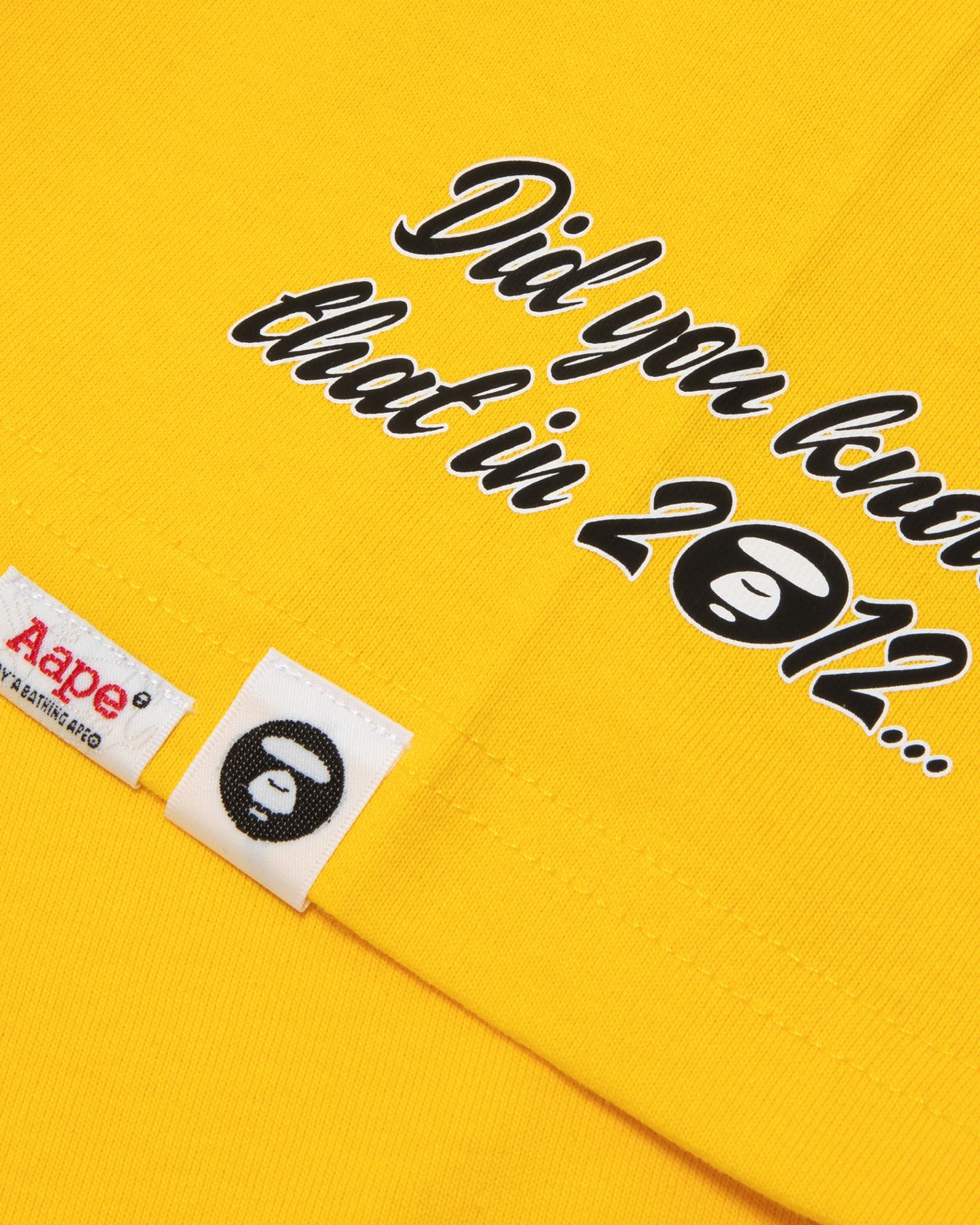 AAPE Men Theme T-Shirt in Yellow