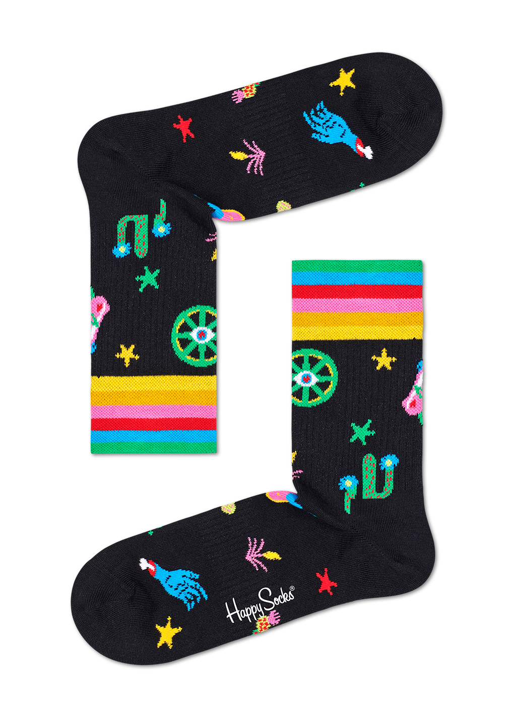 Happy Rainbow Sock Size 36-40