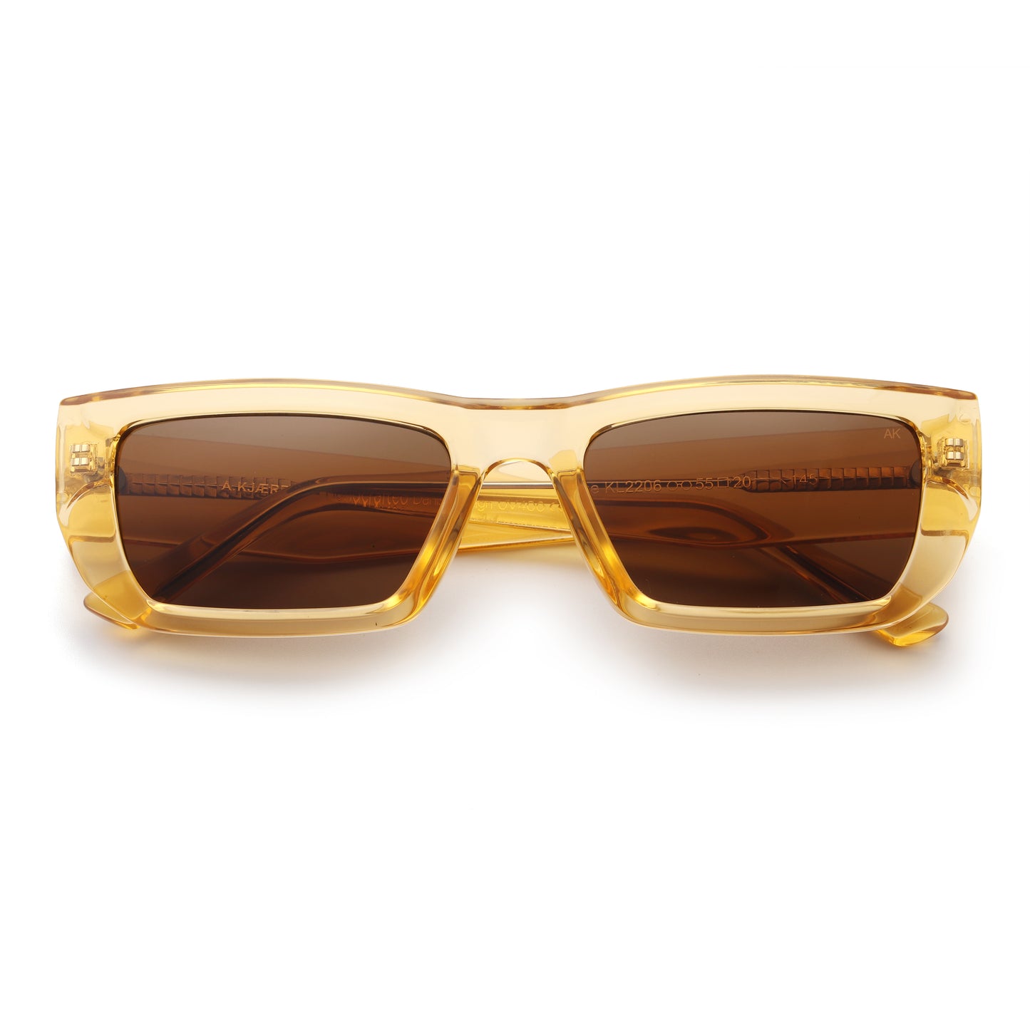A.Kjaerbede Fame Sunglasses in Yellow transparent color