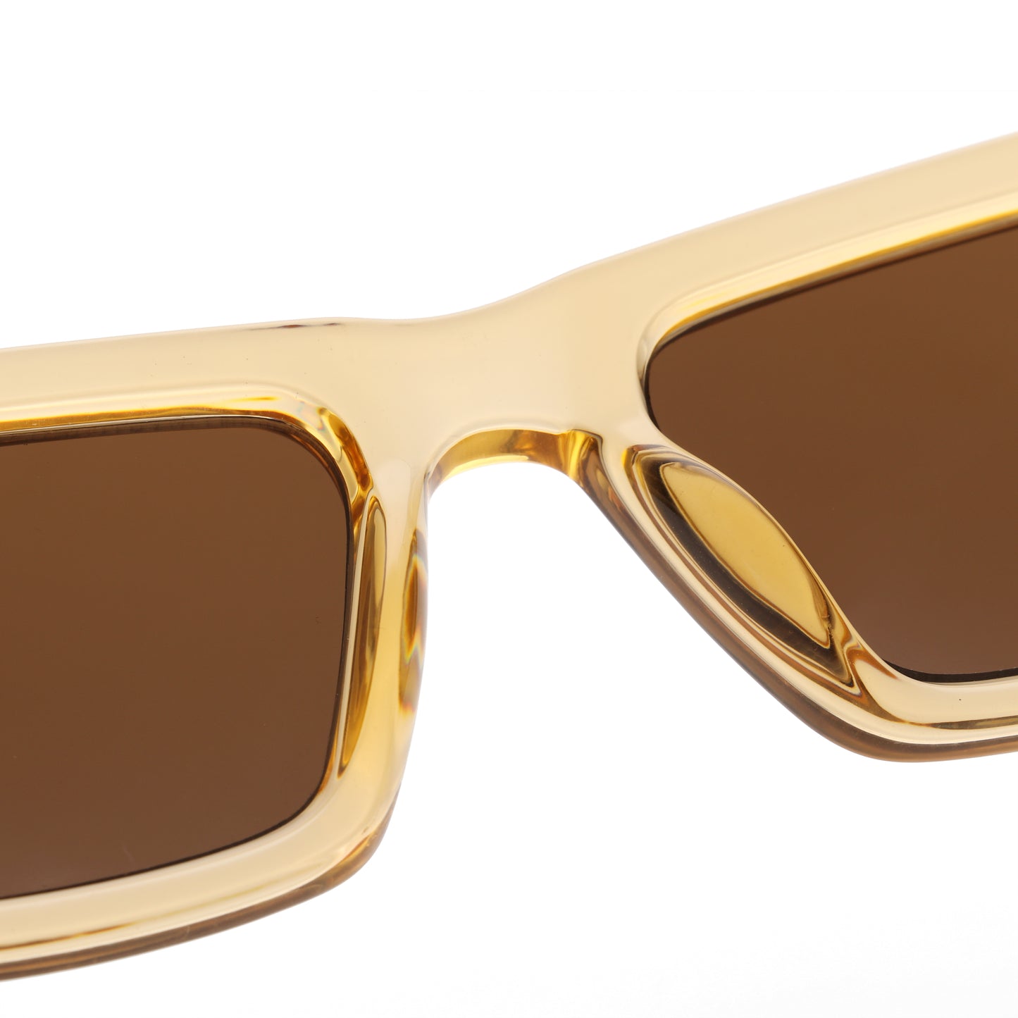A.Kjaerbede Fame Sunglasses in Yellow transparent color