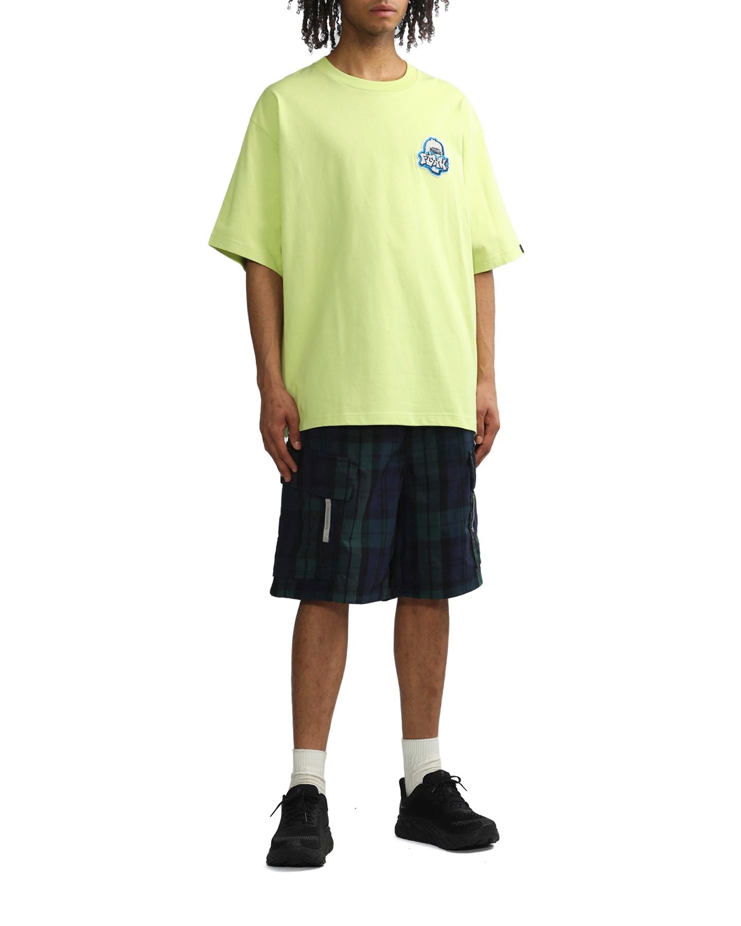 Men's - Checked Shorts in Blue&Green