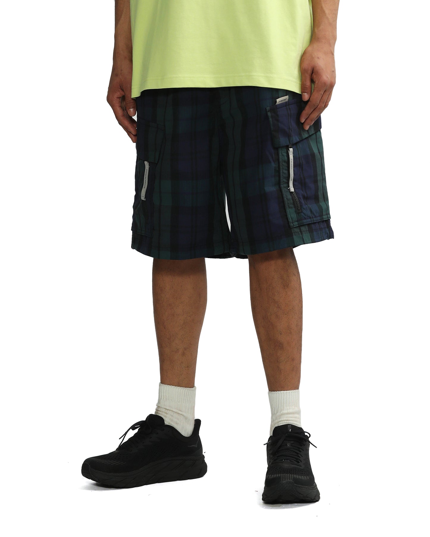 Men's - Checked Shorts in Blue&Green