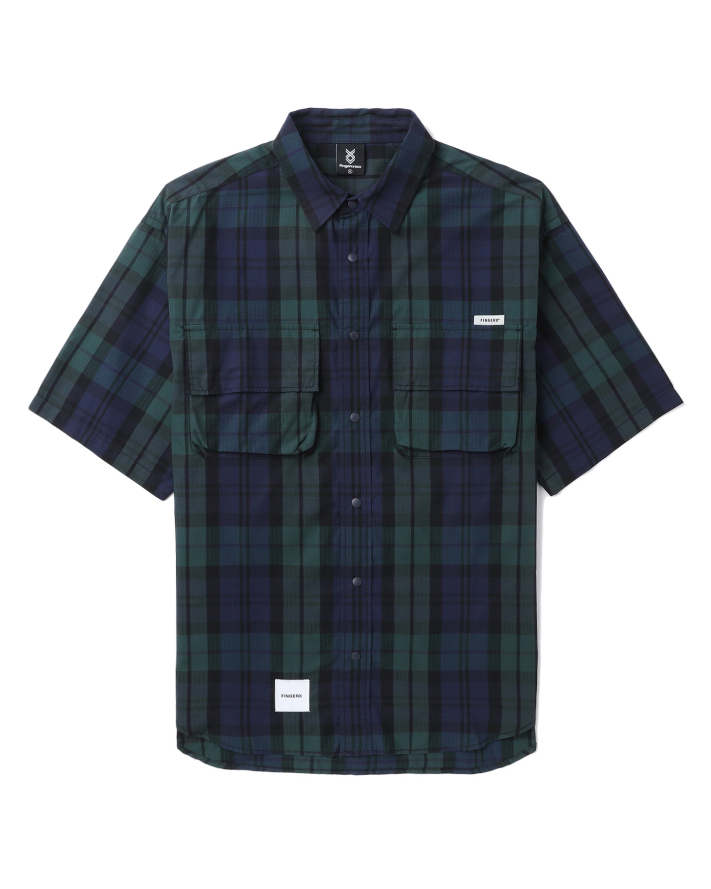 Men's - Checkered T-shirt in Blue&Green