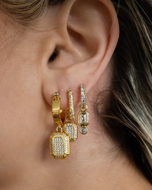 LUV AJ Faceted Diamond Statement