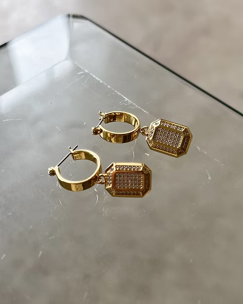 LUV AJ Faceted Diamond Statement