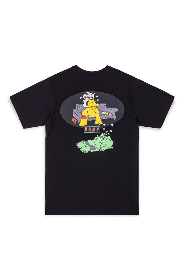 Men The Basic Instinct Regular Tee in Black
