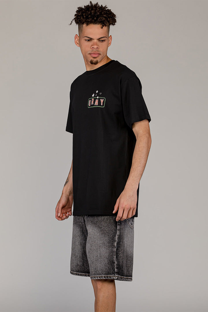 Men The Basic Instinct Regular Tee in Black