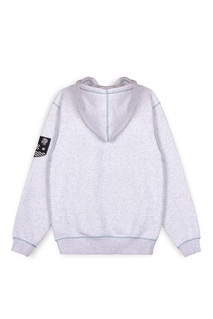 Men Fire Route Vintage Hoodie in Sport Grey