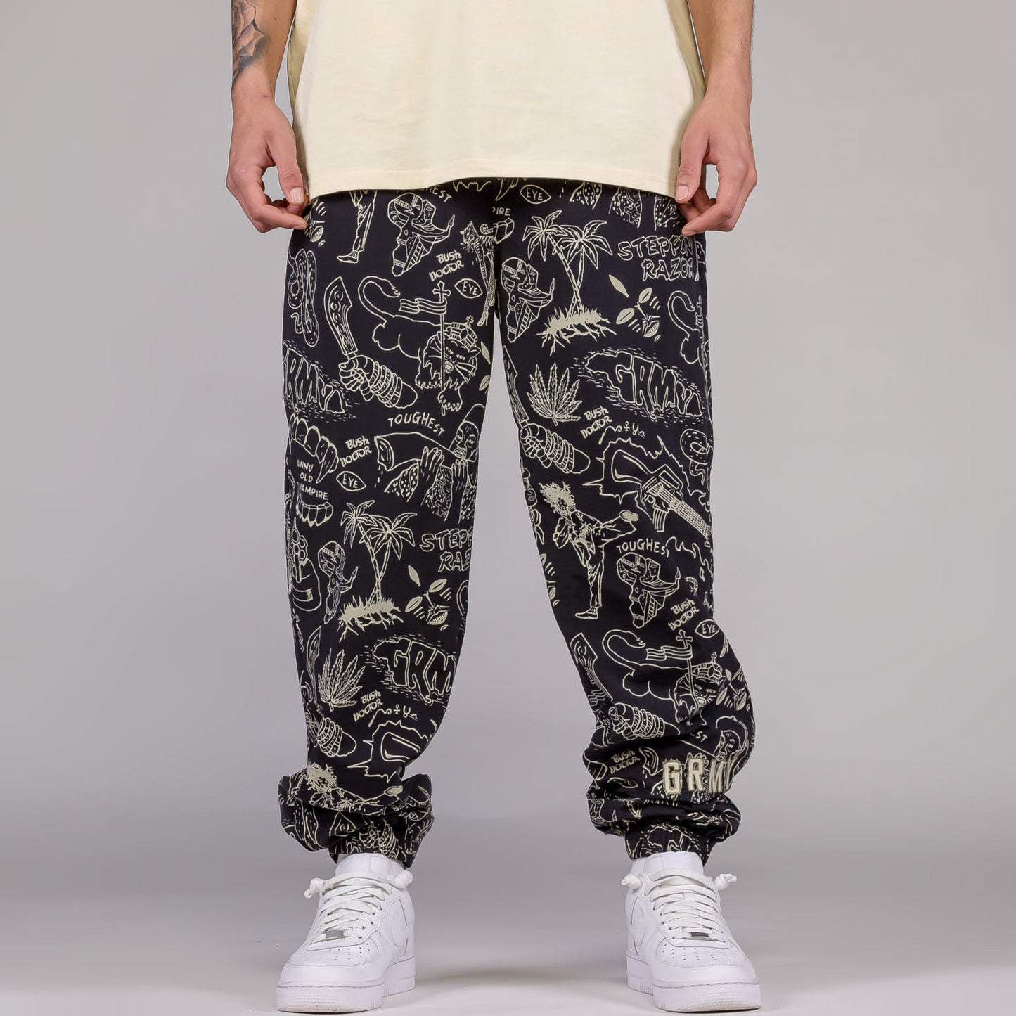 Men The Toughest Track Pants in Black