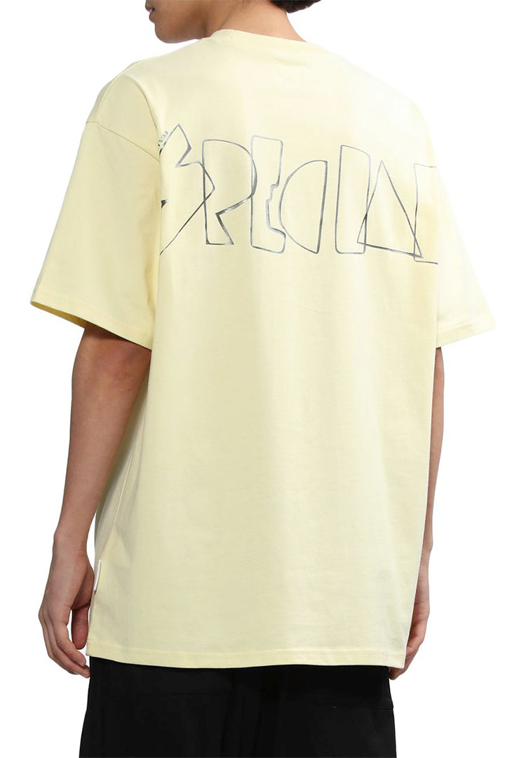 Izzue Men's Short Sleeve T-Shirt in Light Yellow color