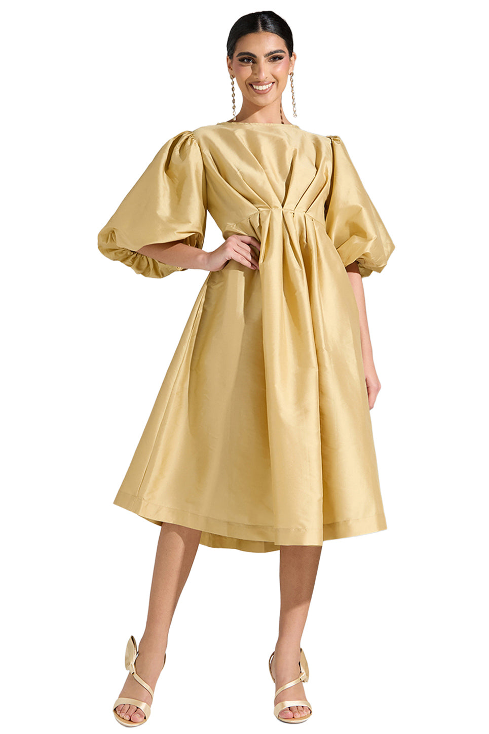 Balloon Sleeve Dress