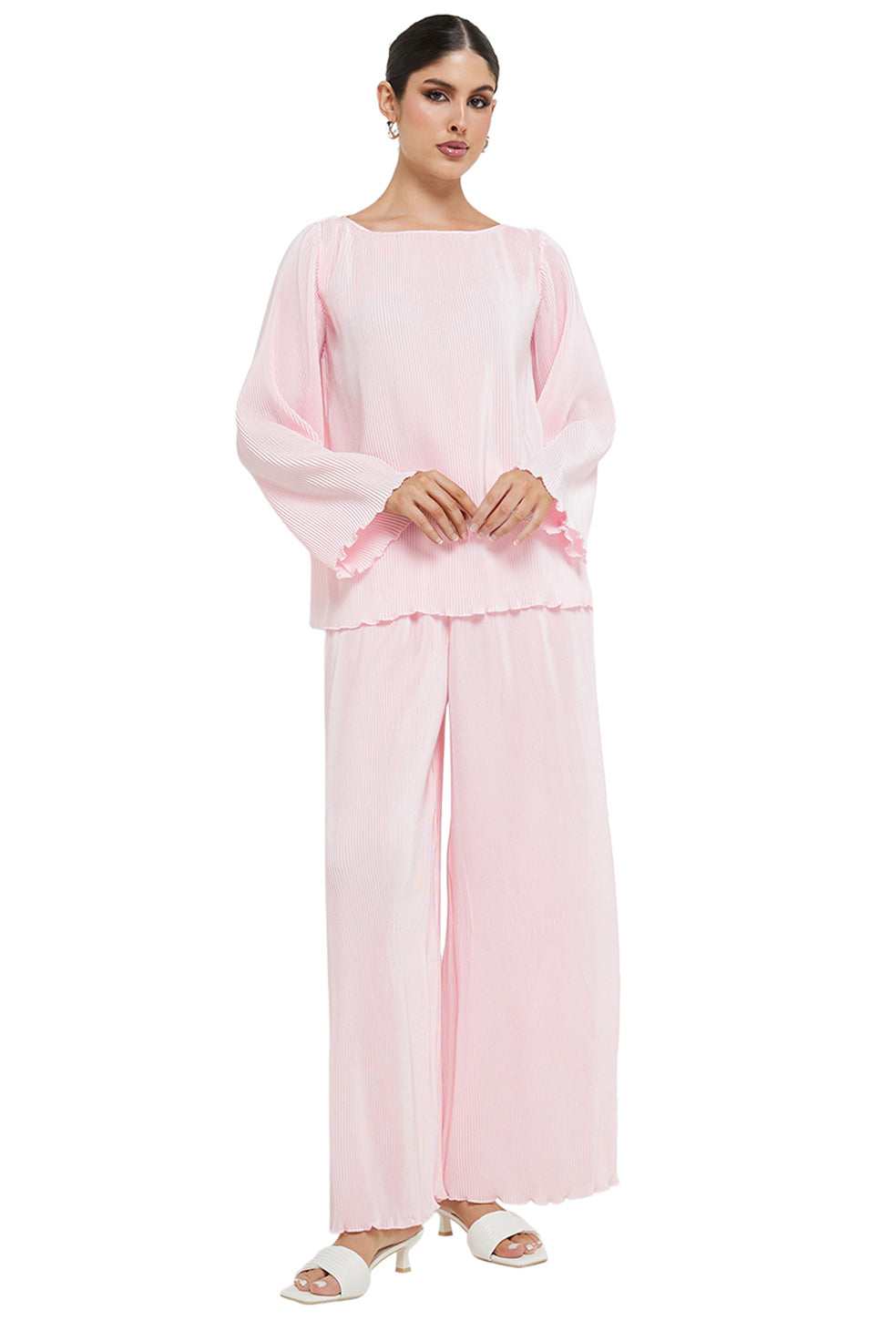 Soft Pleated Wide Leg Pants