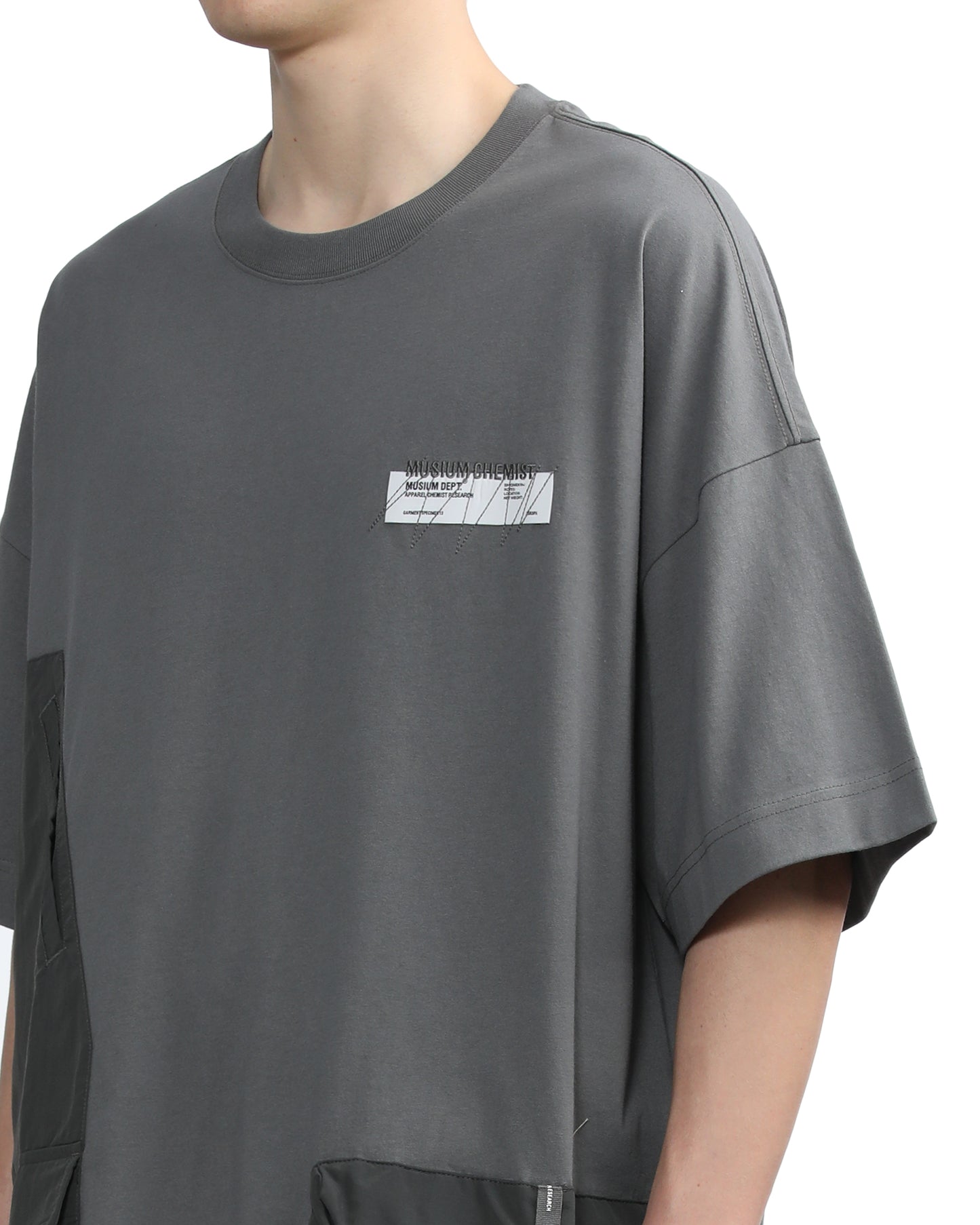 PATCH POCKET COTTON BLEND SHIRT