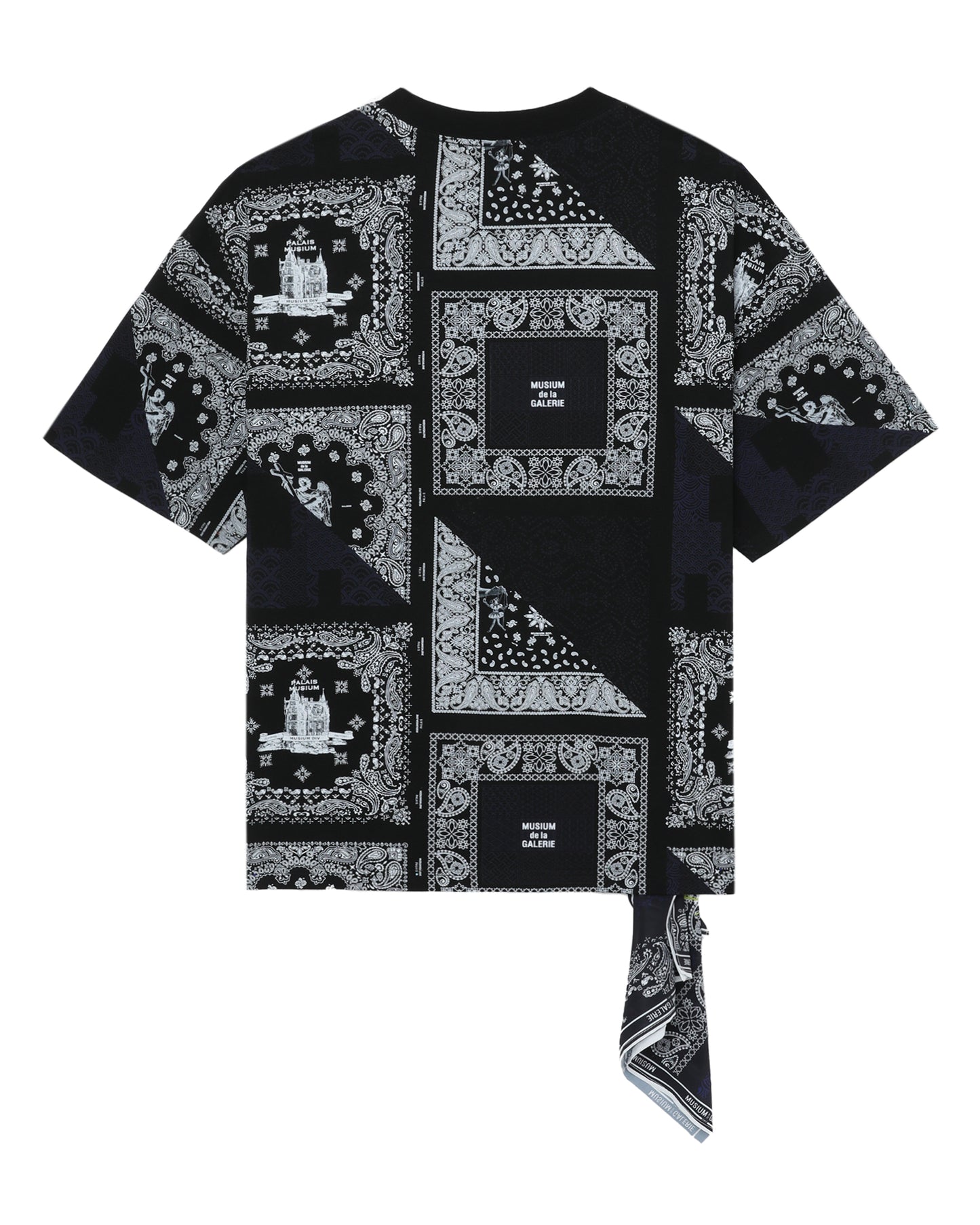 SCARF ACCENT GRAPHIC TEE