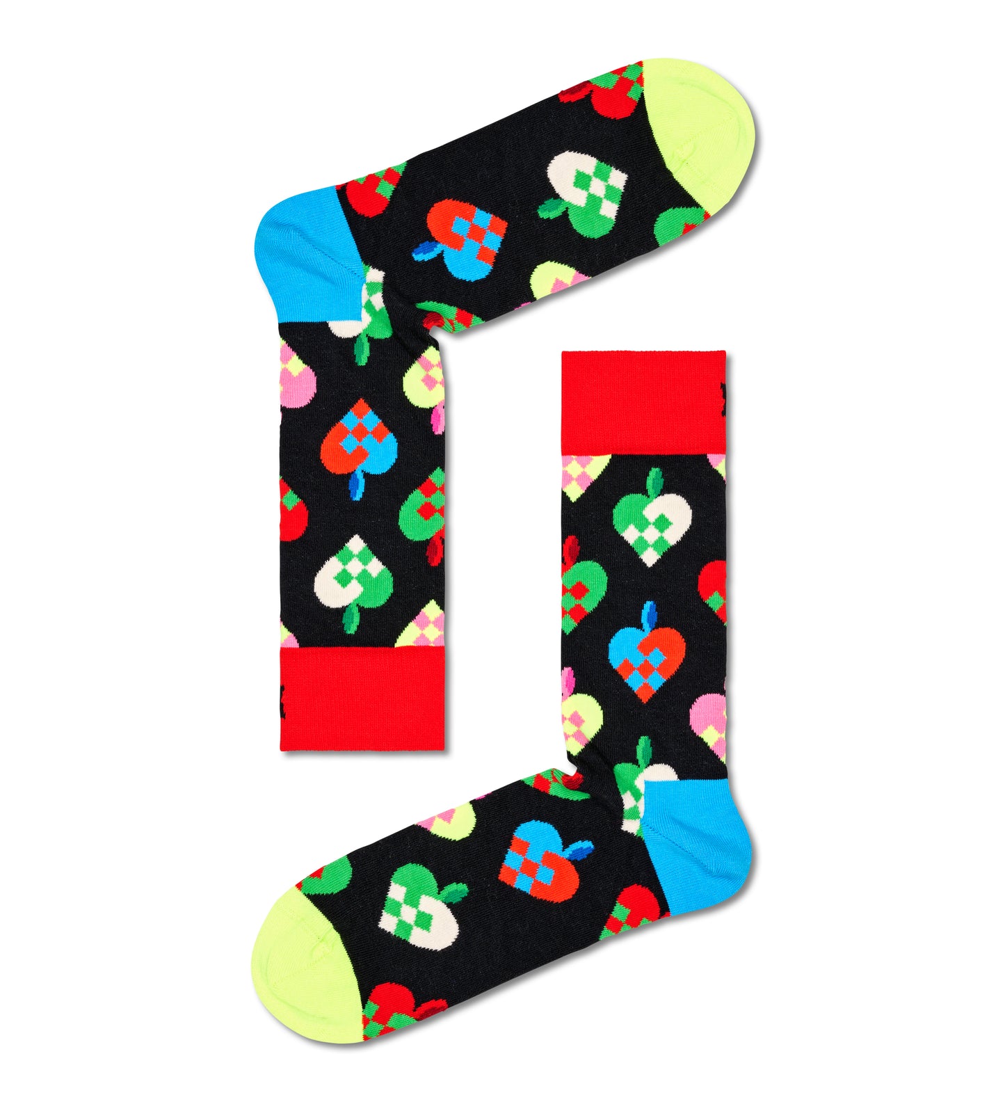 Braided Christmas Heart Sock