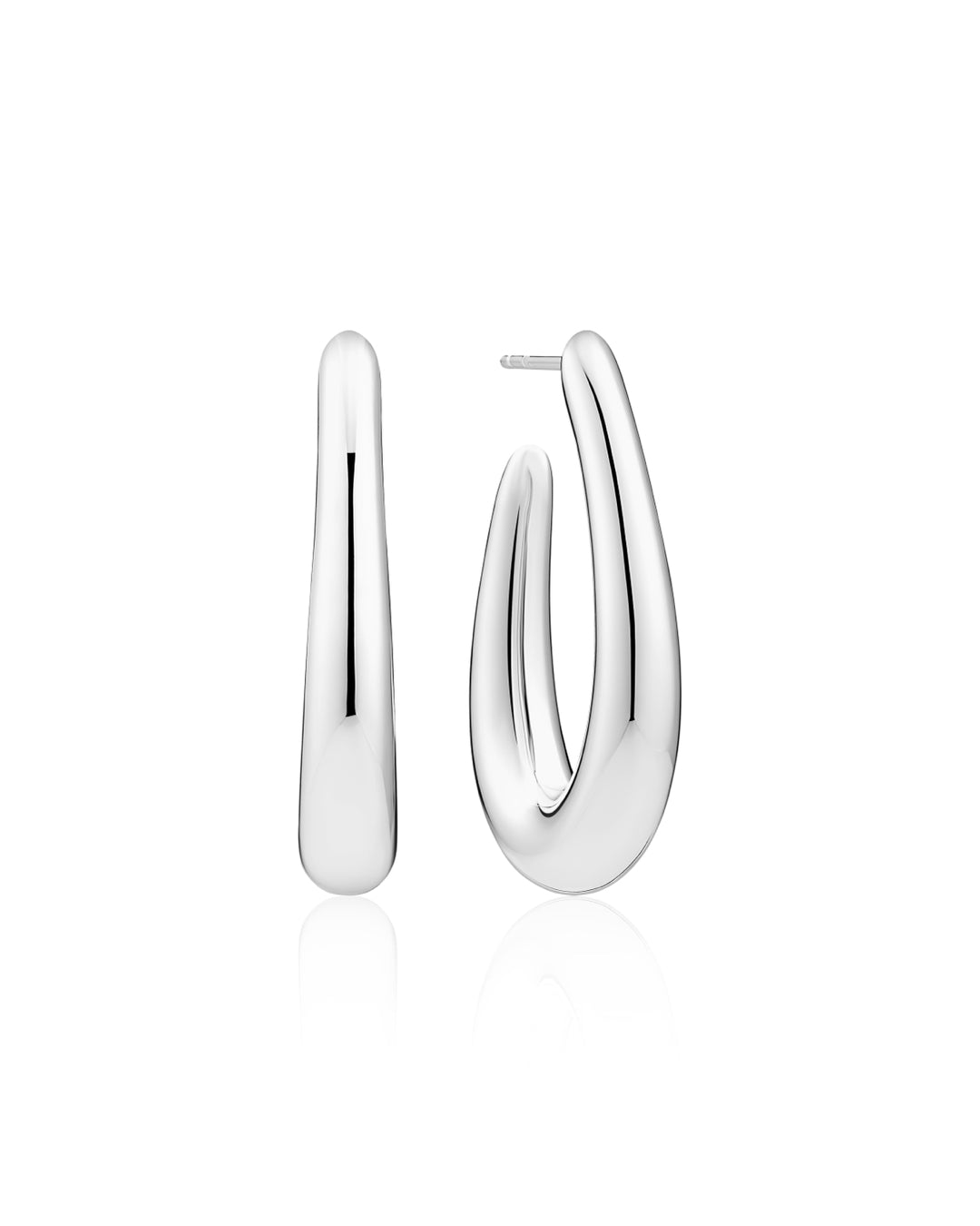 GOCCIA PIANURA GRANDE 18K Gold Plated Sterling Silver Drop Earrings