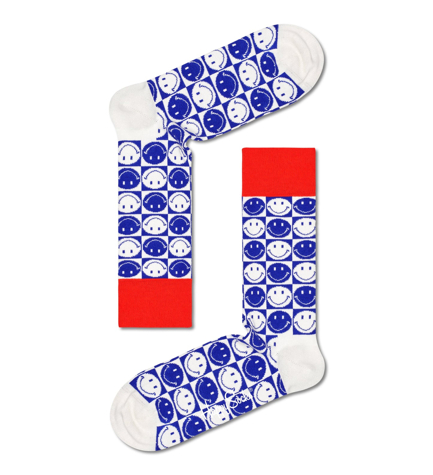 Squared Smiley Sock