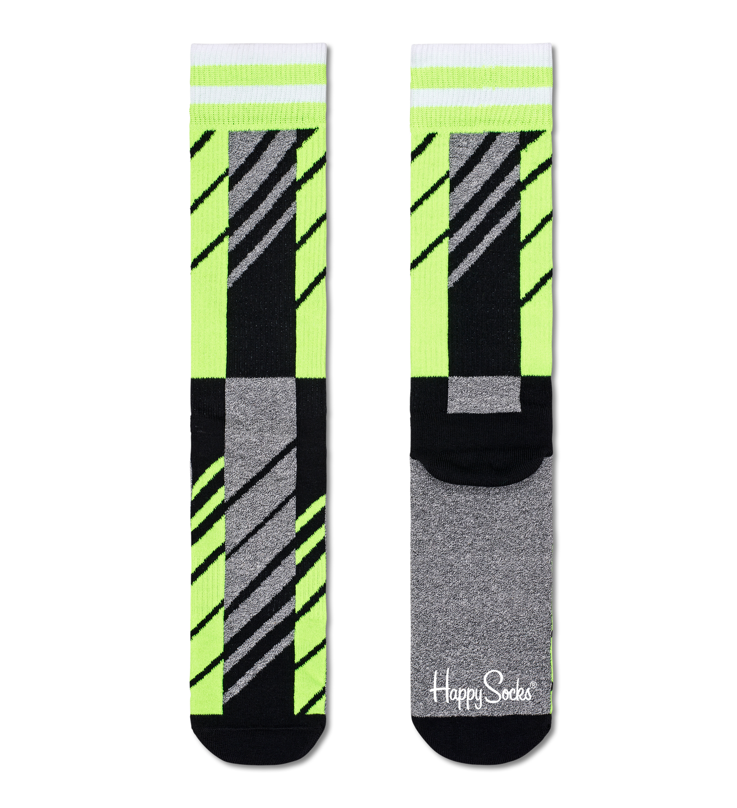Scattered Stripe Crew Sock