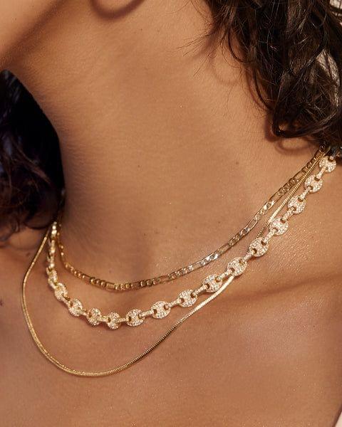 Cecilia Chain Necklace-Gold