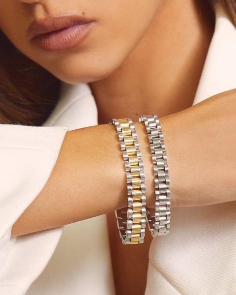 Two-toned Timepiece Bracelet