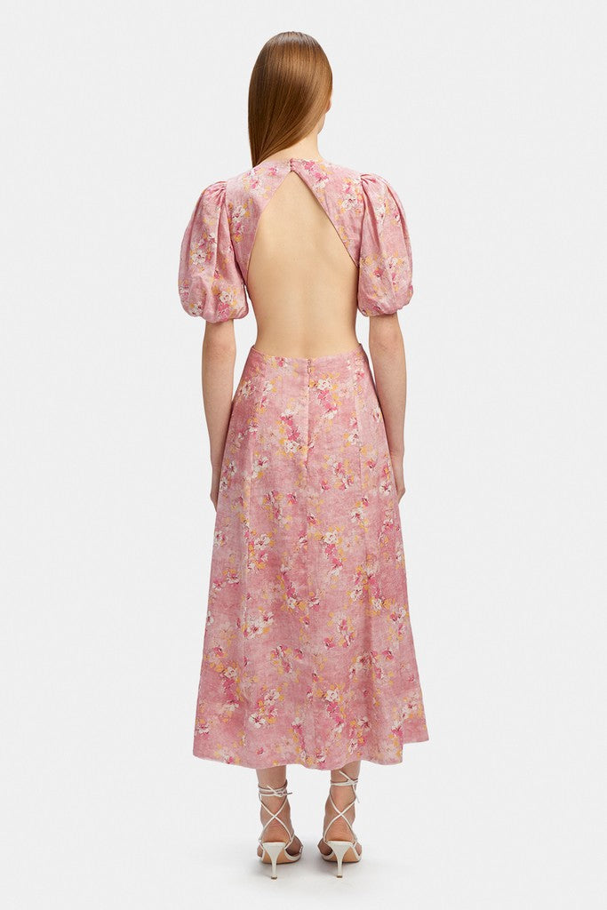 Malina Floral Midi  Dress