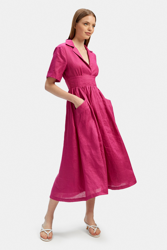 Hazel Linen Shirt Dress