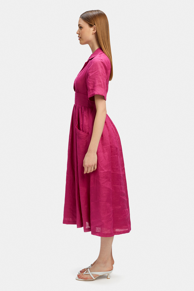 Hazel Linen Shirt Dress