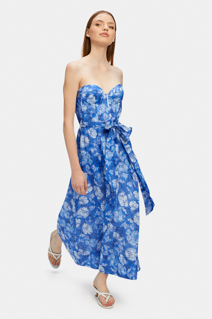 Vibrant Floral Midi Dress