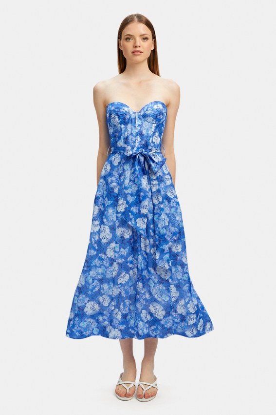 Vibrant Floral Midi Dress