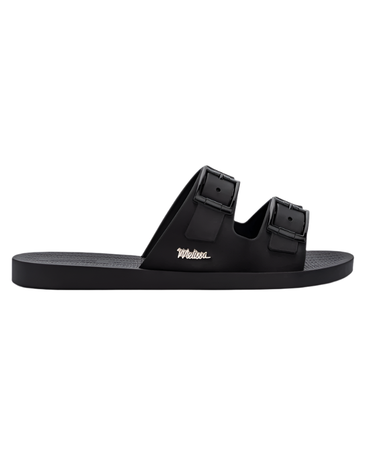 Melissa Sun Malibu Sliders In Black