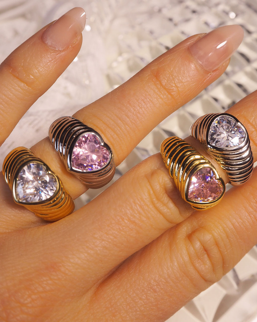 Bff Ring Set- Silver