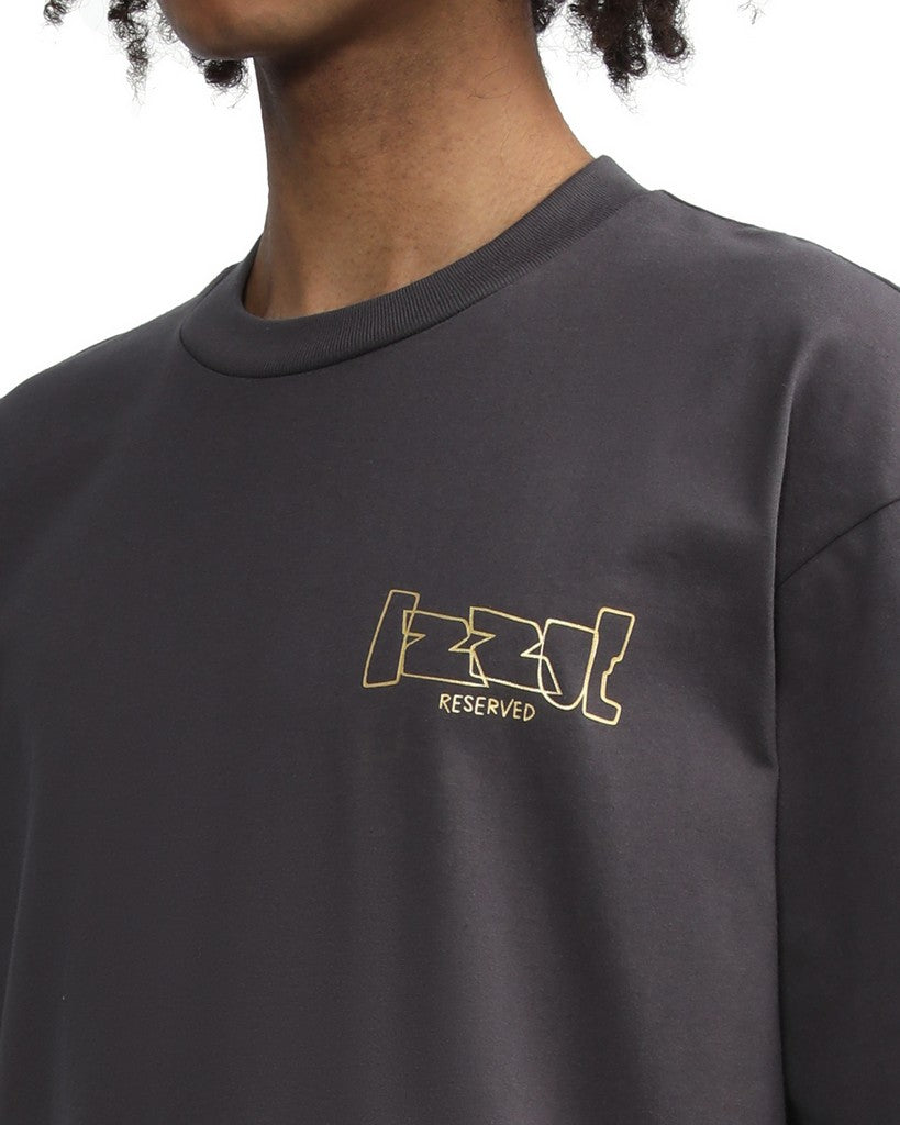 Izzue Men's Short Sleeve T-Shirt in Charcoal color