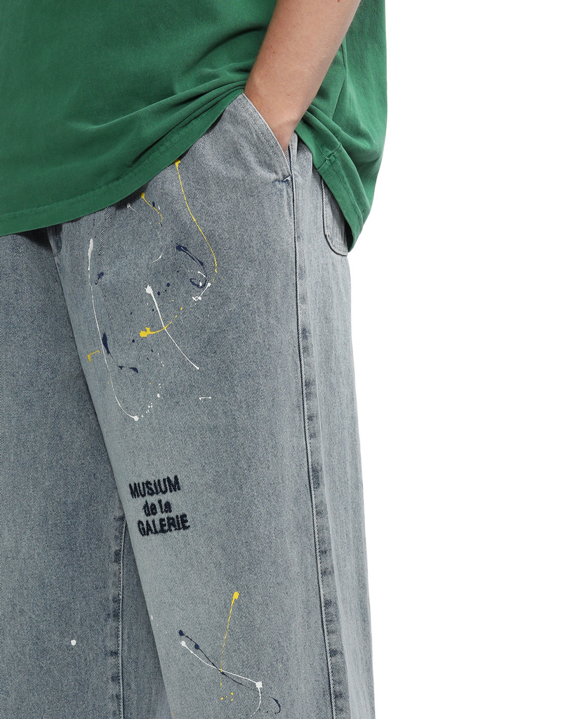 Men's Elasticated Jeans in Blue