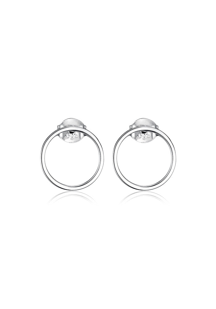 Women's Circle Earstuds without Stones - ER142