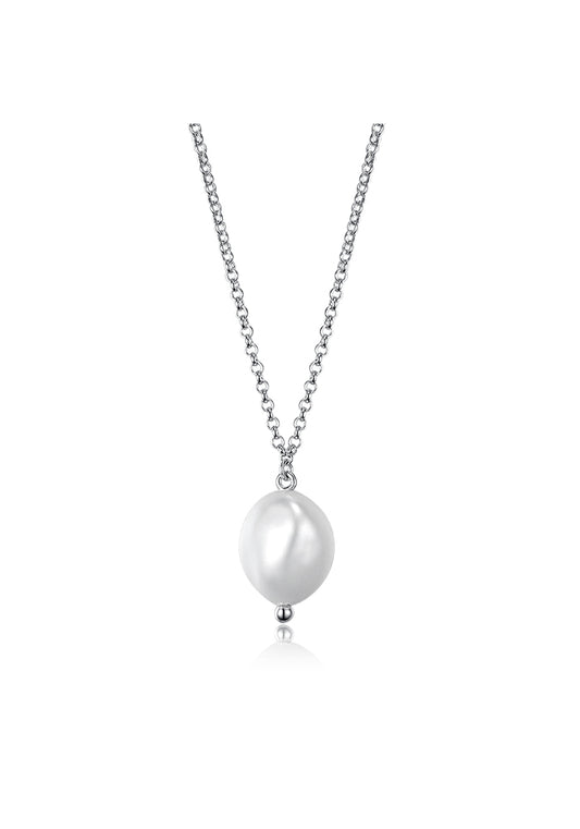 Women's Natural Baroque Pearl Necklace - P096