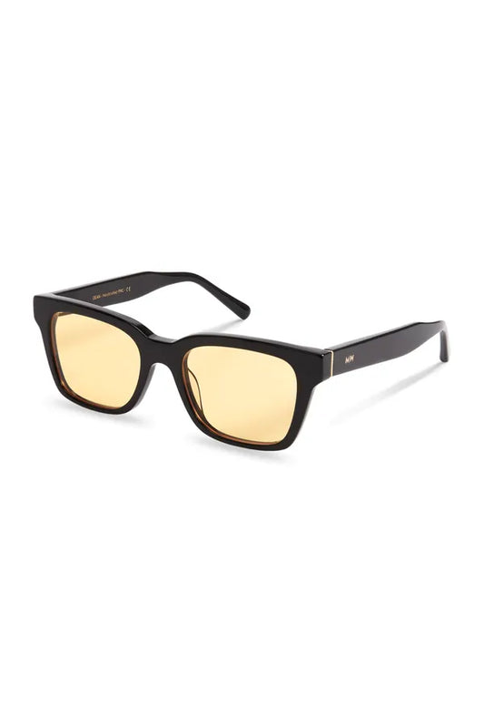 Dean, Rectangular sunglasses for men and women yellow lens UV400 protection