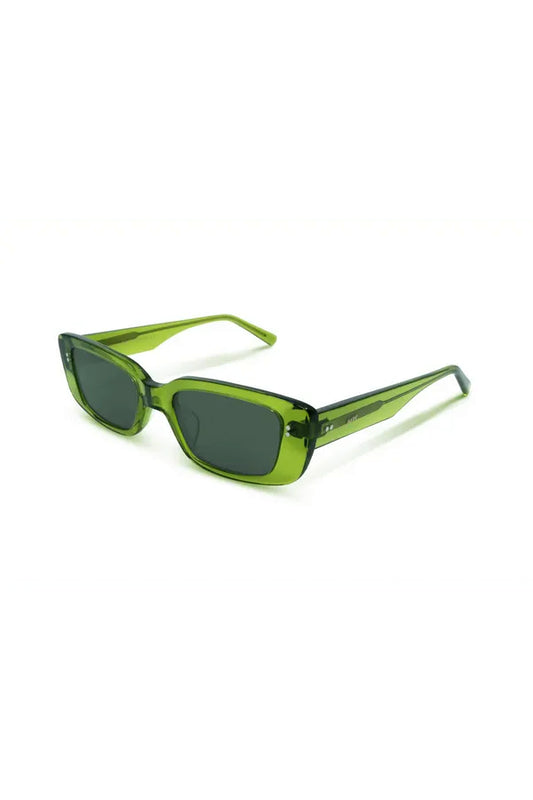 Grace, Rectagular sunglasses for men and women green lens UV400 protection