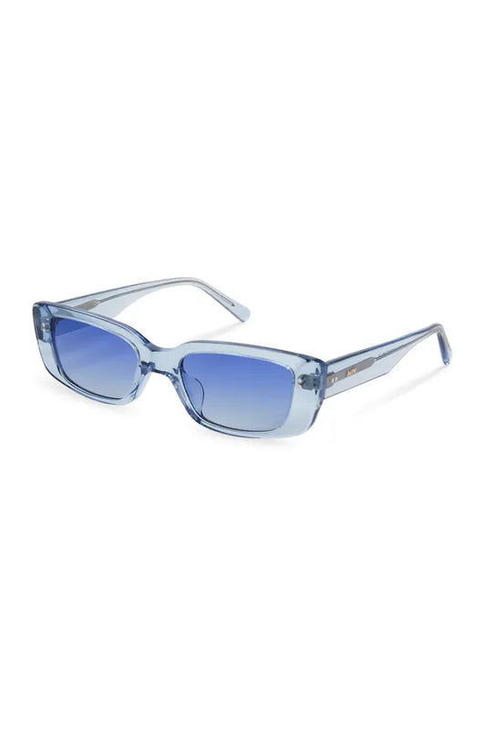 Grace, Rectangular sunglasses for men and women blue lens UV400 protection