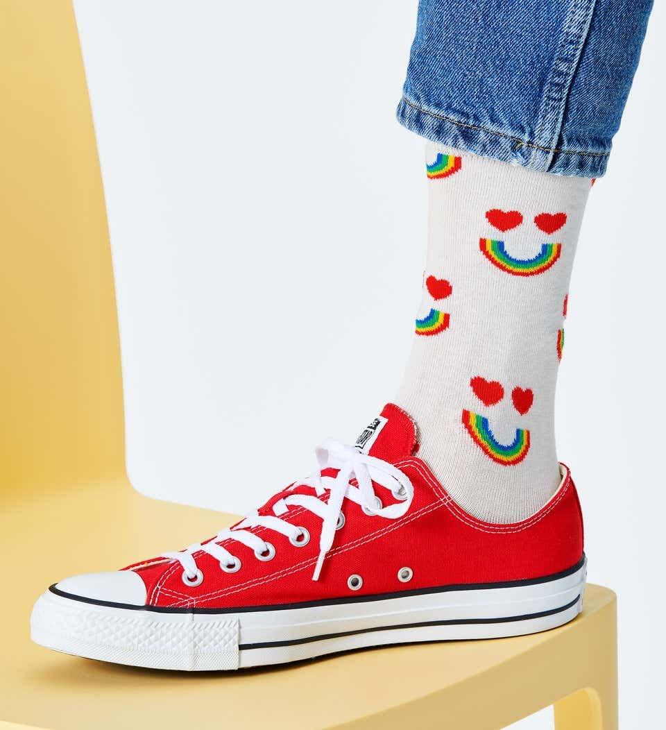 Happy Rainbow Sock