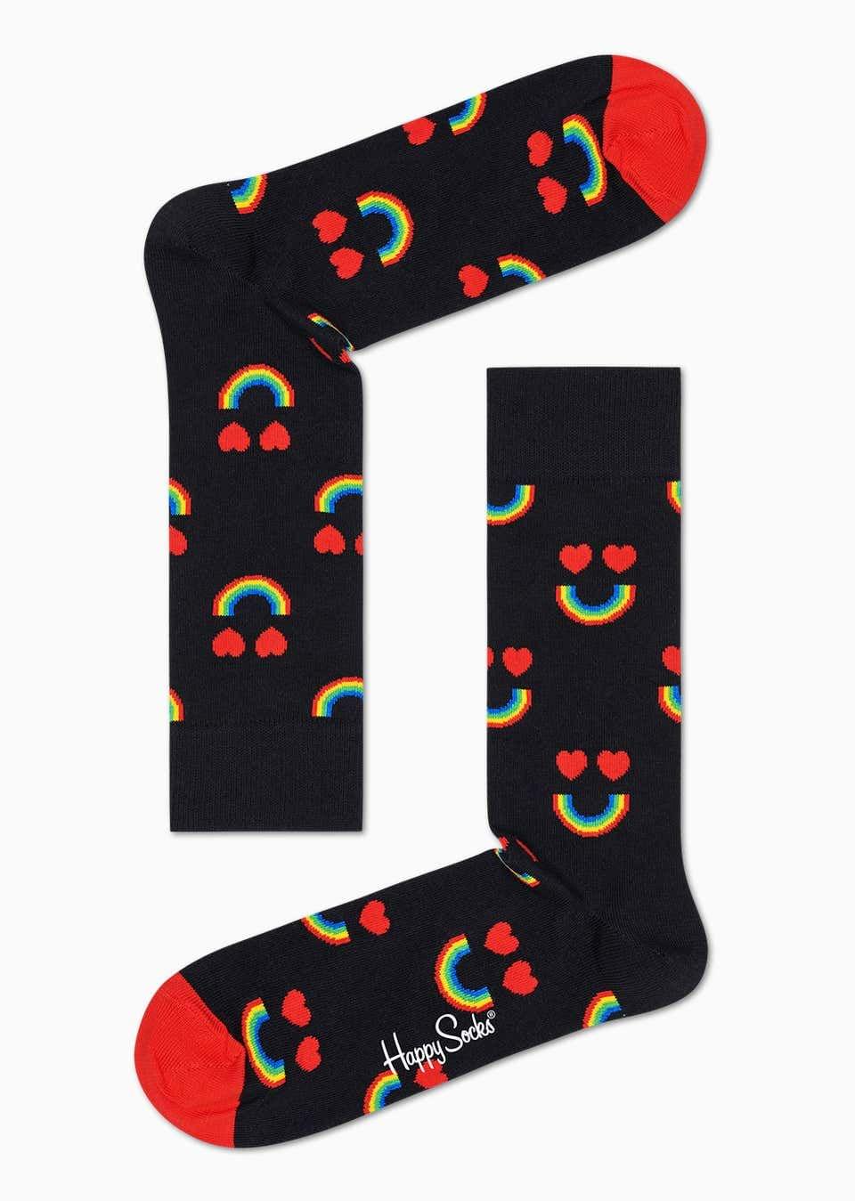 Happy Rainbow Sock