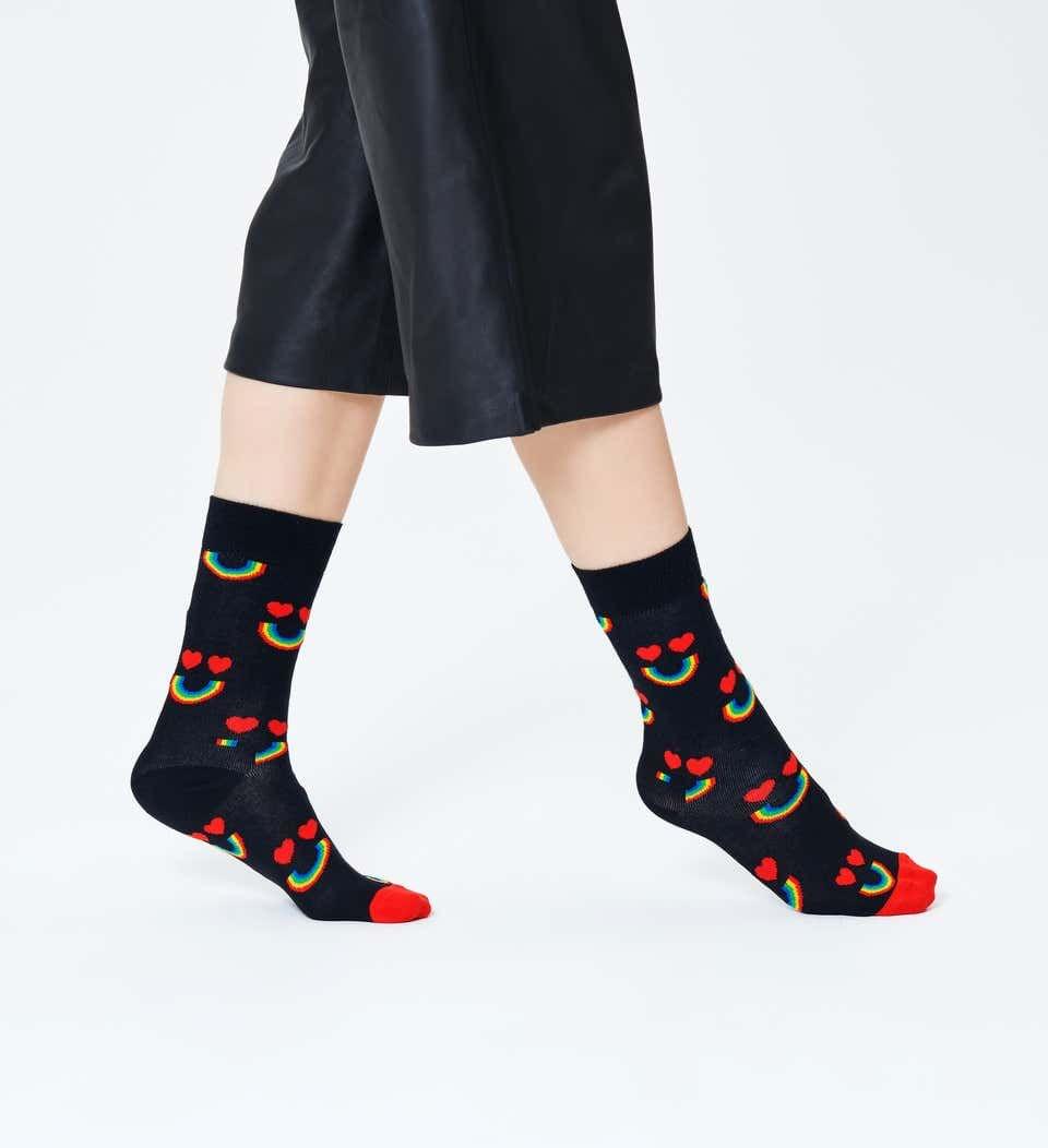 Happy Rainbow Sock