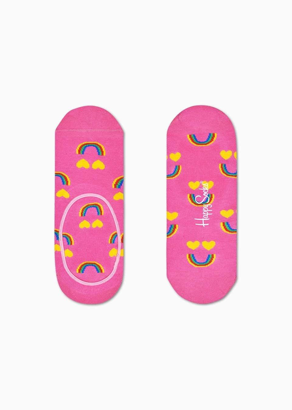 Happy Rainbow Liner Sock Size 36-40