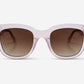 LIV, Square sunglasses for women and men pink frame UV400 protection