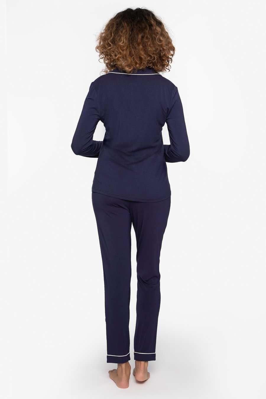Midnight Color Bamboo Pyjama Set For Women