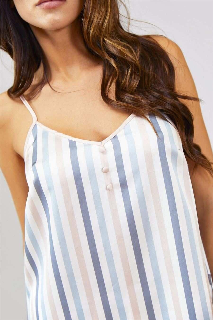 Mix and Match Candy Cami Top in Multi Stripe Colours (Cami only)