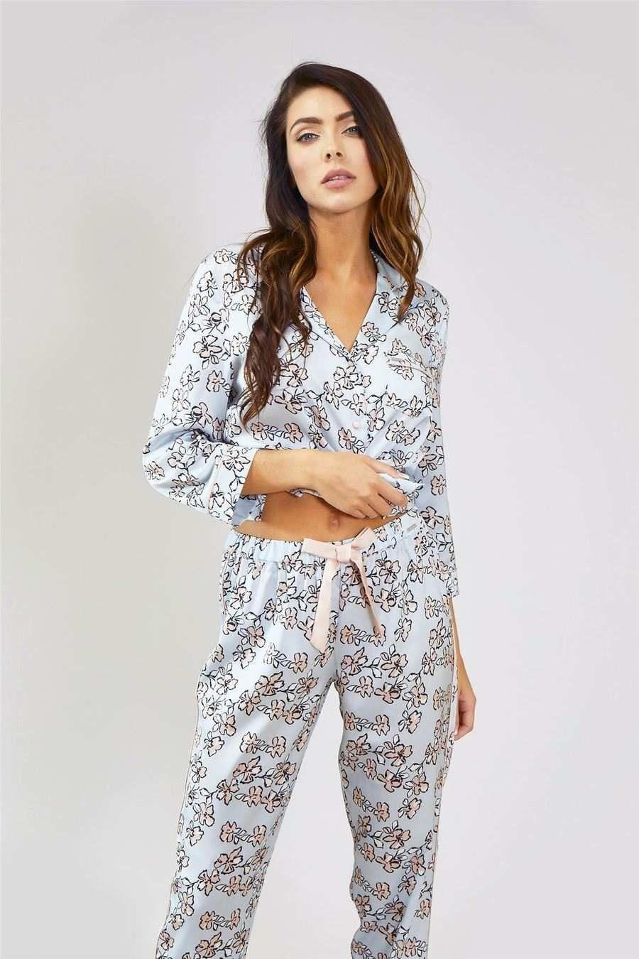 Mix and Match Floral Trousers Blue