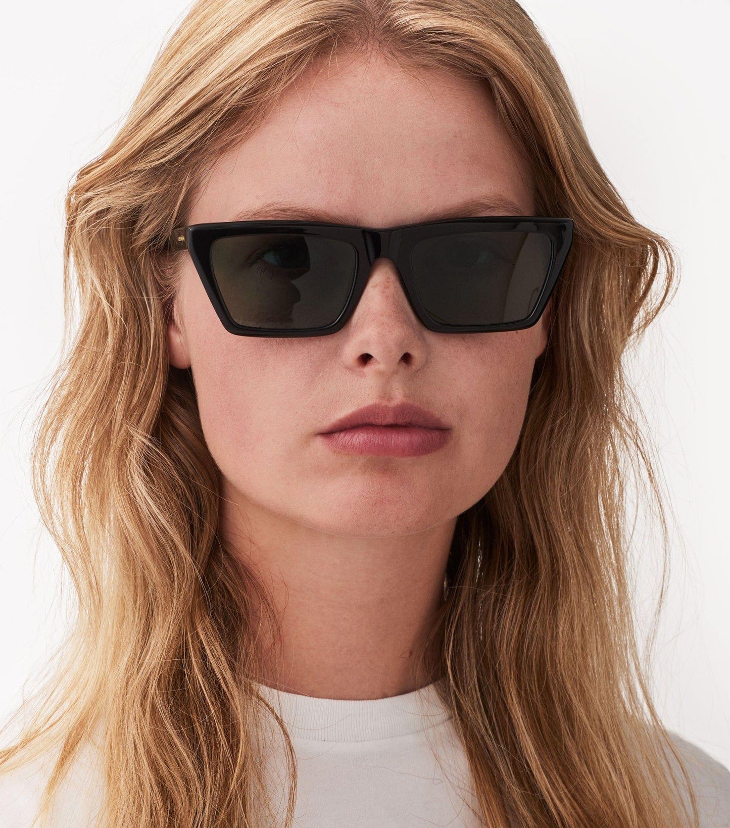 Corey, Rectangular sunglasses for men and women green lens UV400 protection