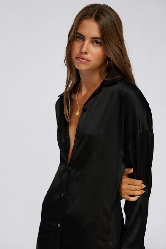 SNDYS Mystic Shirt Dress - Black